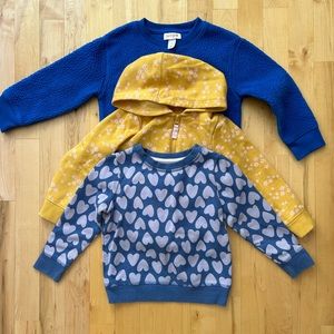 Bundle of 3 Cat & Jack sweatshirts